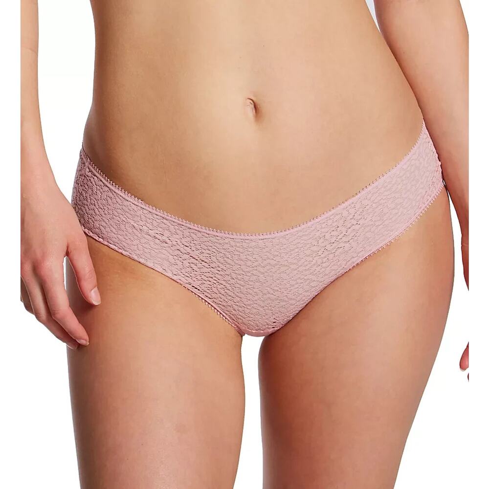 DKNY Women's Modern Lace Sheer Hipster Underwear, Pink, Size M 0434